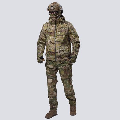 Комплект військової форми. Зимова куртка мембрана + штани з наколінниками UATAC Multicam XS 943714 фото